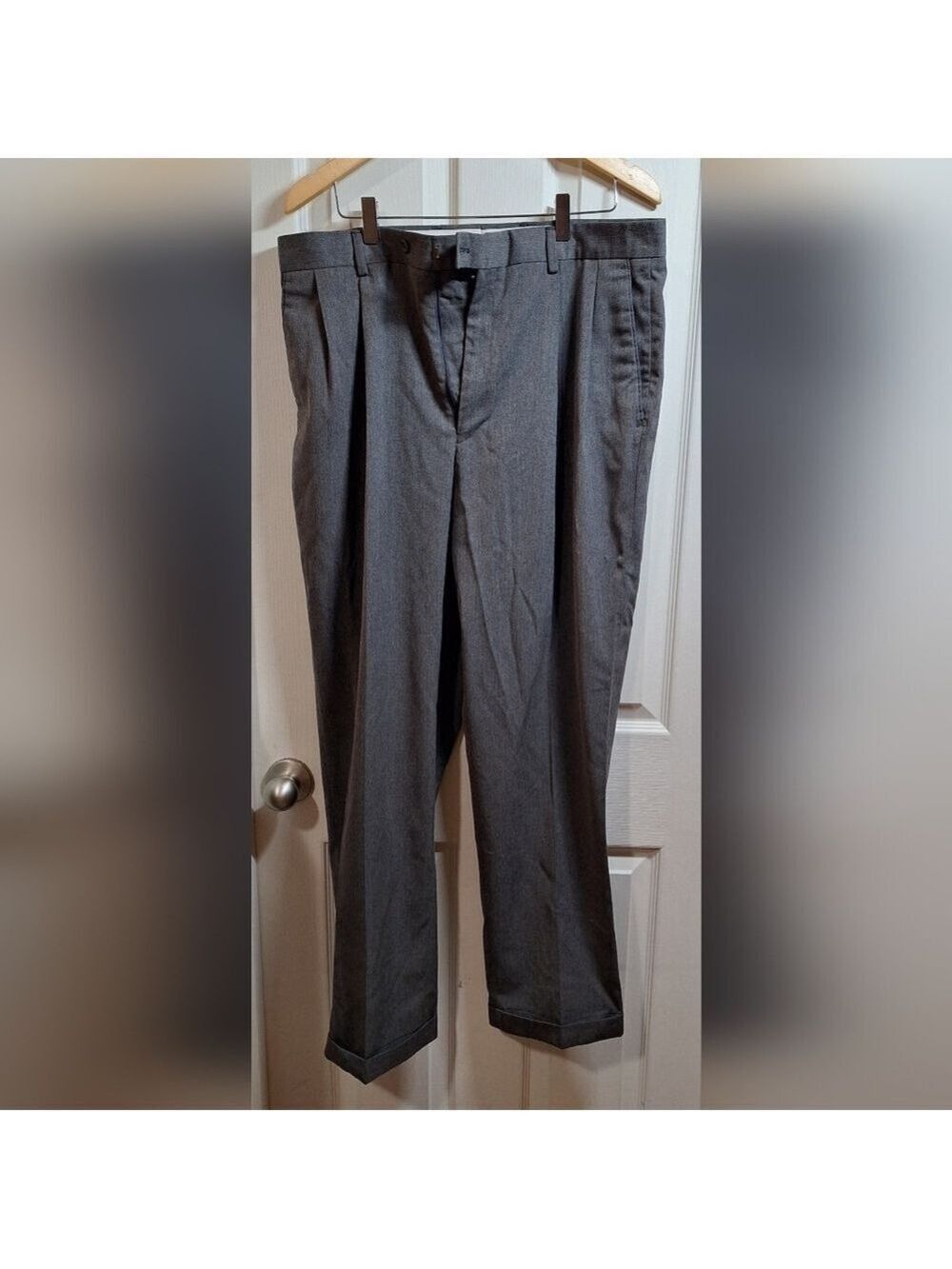 Braggi Men's Gray Dress Pants 36x32
